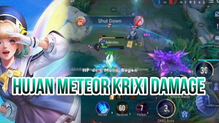 HUJAN METEOR KRIXI DAMAGE