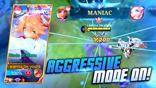 FANNY AGGRESSIVE MODE ON! | SOLO RANK GAMEPLAY | MLBB