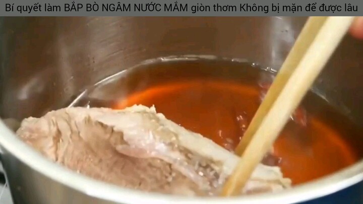 cách làm bò ngâm nước mắm chua ngon