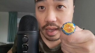 ASMR Chupa Chups Cola Flavored Lollipop🍭✨ Eating Sounds + Close Up Ear to Ear Whisper Ramble🍭✨