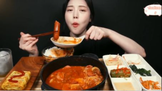 Canh xúc xích đầy thịt nguội phần 7 #mukbang