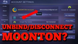 TRYING TO UNBIND MOONTON ACCOUNT 2019? TAGALOG