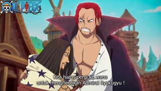 KEDATANGAN AKAGAMI NO SHANKS KE WANO ! ONE PIECE 1053