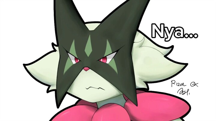 Fanart Meowscarada dari Pokemon cuy