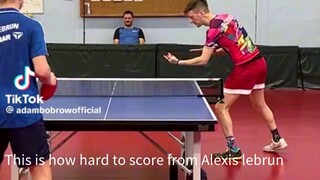 This is how hard to score from Alexis lebrun