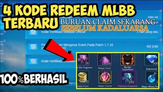 UPDATE 4 KODE REDEEM MLBB 2023 HARI INI | KODE REDEEM MOBILE LEGENDS TERBARU FEBRUARI 2023