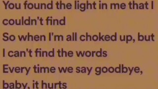 Remember us this way lyrics (favorite song)