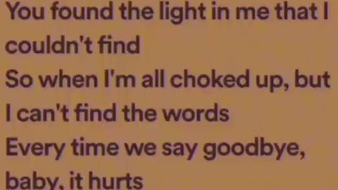 Remember us this way lyrics (favorite song)