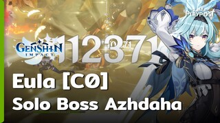 Genshin Impact Eula [C0] Solo Boss Azhdaha