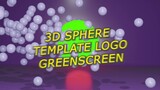 3D Sphere templates logo -  Greenscreen