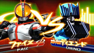 Kamen Rider Climax Heroes PS2 (Faiz) vs (Diend) HD