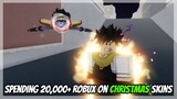 I Spent 20,000+ Robux Trying To Get The NEW LIMITED Shiny Christmas Skins on YBA!