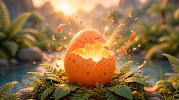ovo laranja com pintinhas