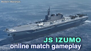 Modern Warships: JS IZUMO in action Online Match gameplay.