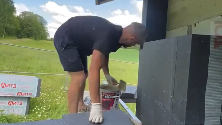 Exterior Insulation Board Installation Construction