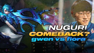 XEM NUGURI SỬ DỤNG GWEN VS FIORA (LMHT)