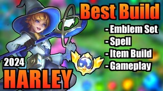 HARLEY BEST BUILD 2024 | TOP 1 GLOBAL HARLEY BUILD | HARLEY - MOBILE LEGENDS | MLBB