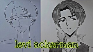 TUTORIAL CARA MENGGAMBAR ANIME || LEVI ACKERMAN