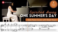 One Summer's Day  (Spirited Away) - Joe Hisaishi   (Piano Cover With Sheet Music)