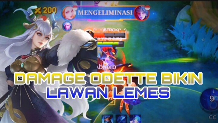 DAMAGE ODETTE BIKIN LAWAN LEMES