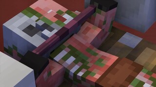 Babi zombie suka berolahraga [animasi Minecraft]