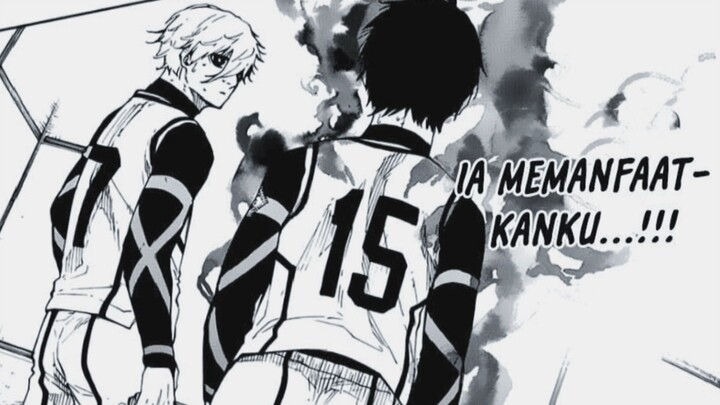 momen isagi melahap king barou