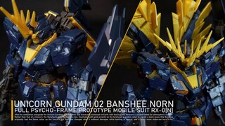 RG Unicorn Gundam 02 Banshee Norn - Stopmotion Build, Review & Edit