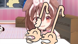 Korone laughing at Otamatone Noises