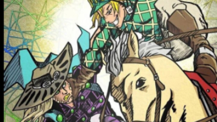 #jojo's bizarre adventure horse wild man kiss!