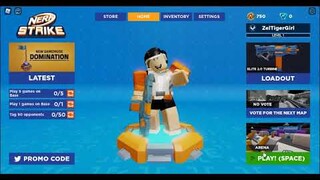 Playing NERF Strike for the first playing (Roblox)