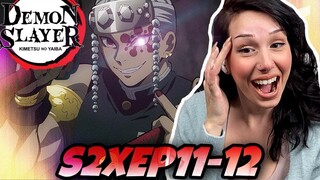 TENGEN UZUI BABY | Demon Slayer: Kimetsu No Yaiba Season 2 Episode 11 and 12 | REACTION