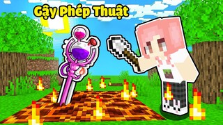HEBI THỬ THÁCH 24 GIỜ CHẾ TẠO CÂY CẬY PHÉP THUẬT TRONG MINECRAFT*PANDA TROLL MỀU BẰNG CON BÙ NHÌN