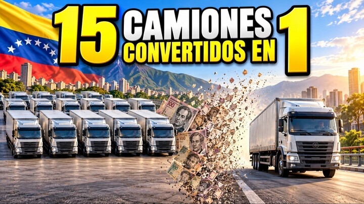 VENEZUELA: cómo la inflación convirtió 15 camiones en uno