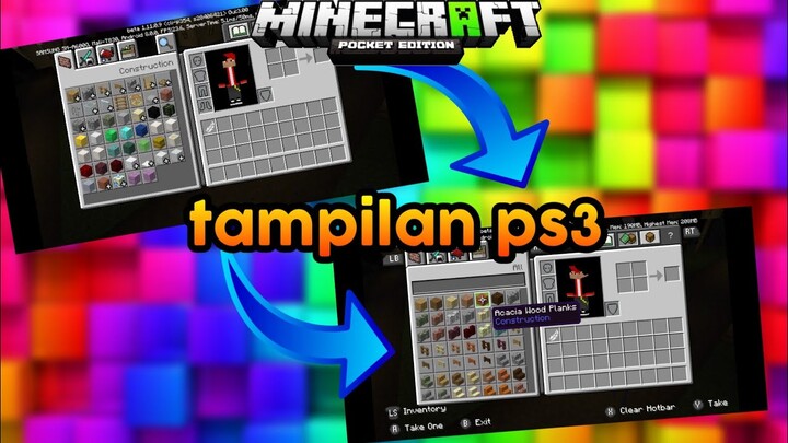✔CARA MENGUBAH TAMPILAN MCPE JADI SEPERTI PS3