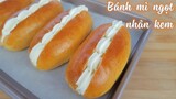 Cách làm bánh mì ngọt nhân kem