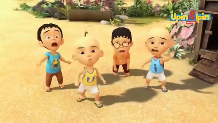 Upin & Ipin _ membantu Atoh memasak bubur