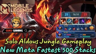 Mobile Legends: Bang Bang | ALDOUS JUNGLE RETRIBUTION 500 STACKS - 1 PUNCH 1 KILL SOLO RANK GAMEPLAY