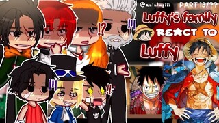 — (PAST)🍖Luffy's Family React to Luffy/Joyboy🔥!! (Luffy vs kaido)[] One piece react [] Part 13/?