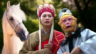 Master Tang struggles repeatedly with parking, while Sun Wukong carelessly loses his dragon horse.
