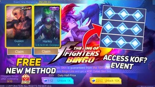 ACCESS KOF EVENT? FREE SKIN! 2021 NEW EVENT (CLAIM GET) | MOBILE LEGENDS BANG BANG