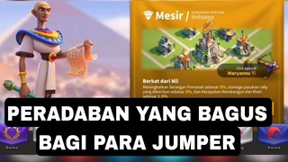 Peradaban apa sih yang bagus bagi para jumper?? jangan salah pilih peradaban #riseofkingdoms #jumper