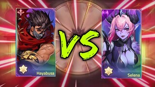 Mobile Legends: Adventure | HAYABUSA VS SELENA- Who's better?🤔😯