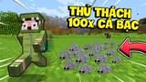 KHANGG Thử Thách Minecraft Trốn Thoát Khỏi 100 Con Cá Bạc SIÊU KHÓ | Minecraft Bạn Chết Bạn Thua #1