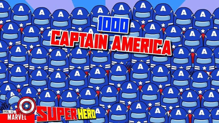 1000 Among Us Captain America - Poisoned By Venom - Among Us marvel - Among Us Avengers