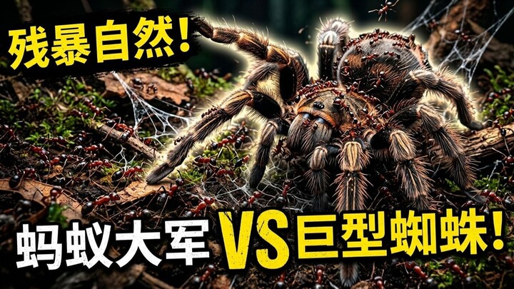 蚂蚁大军 VS 巨型蜘蛛！