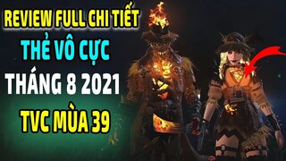 Review Full Chi Tiết Thẻ Vô Cực Tháng 8 2021 Thẻ Vô Cực Tiếp Theo TVC Mùa 39 || Free Fire