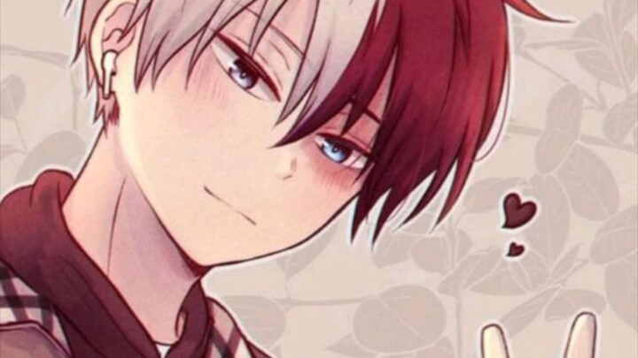 Todoroki Shoto art from My Hero Academia