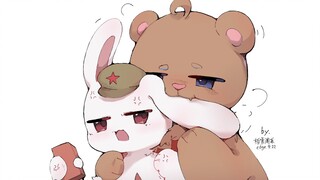 Da Mao who suffers from rabbit addiction [Painting]