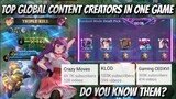 5 MAN RANK GAME WITH 4 TOP GLOBAL CONTENT CREATORS | MOBILE LEGENDS✓