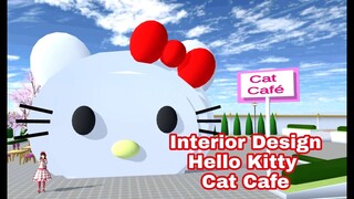 Interior Design: Hello Kitty Cat Cafe ||Sakura School Simulator